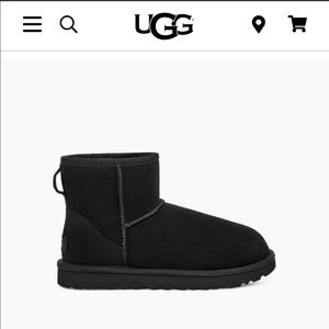 NWOT UGG Classic Black Mini II Boot